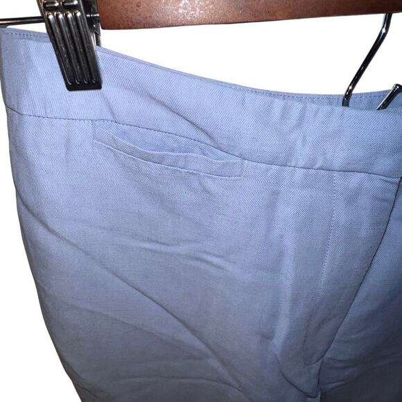 Sigrid Olsen ladies 6 linen viscose embroidered sequin hem office dress pants - Picture 7 of 12